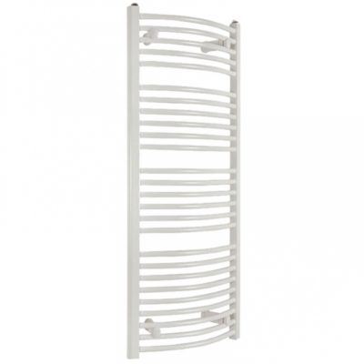 Kúpeľňový radiátor SOLID 500 x 740 mm, biely, oblý, rebríkový radiátor, 500x740 curved