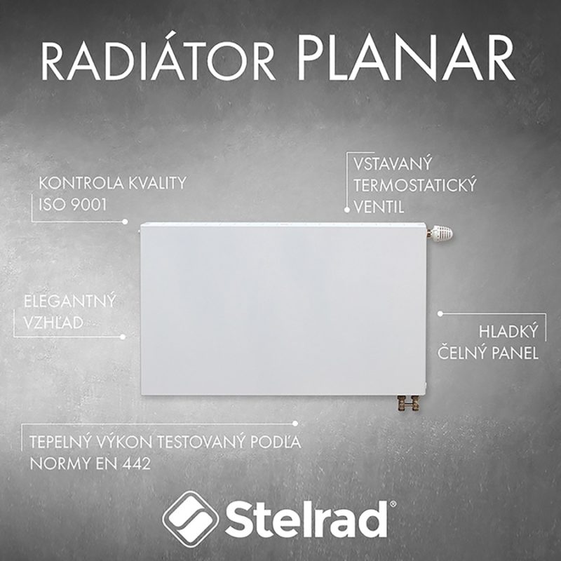 Panelový radiátor Stelrad Planar 22VK 600 x 2000