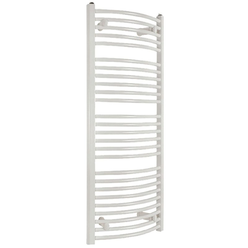 Kúpeľňový radiátor SOLID 600x940 mm biely oblý, rebríkový radiátor