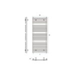 Kúpeľňový radiátor MARS AR1, 1400 x 750, 1000W