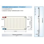 Panelový radiátor KORAD 10K 500 x 1500, Kompakt, 1045150013