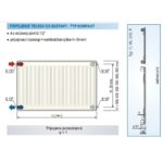 Panelový radiátor KORAD 10K 600 x 500, Kompakt, 1046050013