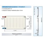 Panelový radiátor KORAD 10K 900 x 400, Kompakt, 1049040013