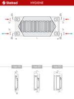 Panelový radiátor Stelrad Hygiene 20K 500 x 500