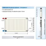 Panelový radiátor KORAD 11K 400 x 800, Kompakt, 1144082013