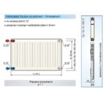 Panelový radiátor KORAD 11K 500 x 400, Kompakt, 1145042013