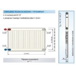 Panelový radiátor KORAD 11K 600 x 400, Kompakt, 1146042013