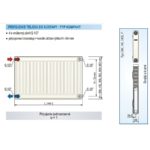 Panelový radiátor KORAD 20K 400 x 1000, Kompakt, 2044104013U