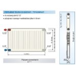 Panelový radiátor KORAD 20K 500 x 3000, Kompakt, 2045304013U