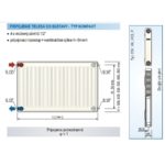 Panelový radiátor KORAD 20K 600 x 1300, Kompakt, 2046134013U
