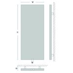 Dizajnový, vertikal radiátor FIGIL V AFI V, 1250 x 500, 545W