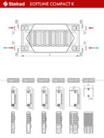 Panelový radiátor Stelrad Softline Compact 33K 200 x 1800