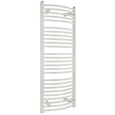 Kúpeľňový radiátor SOLID 750 x 1180 mm, biely, oblý, rebríkový radiátor, 750x1180 curved