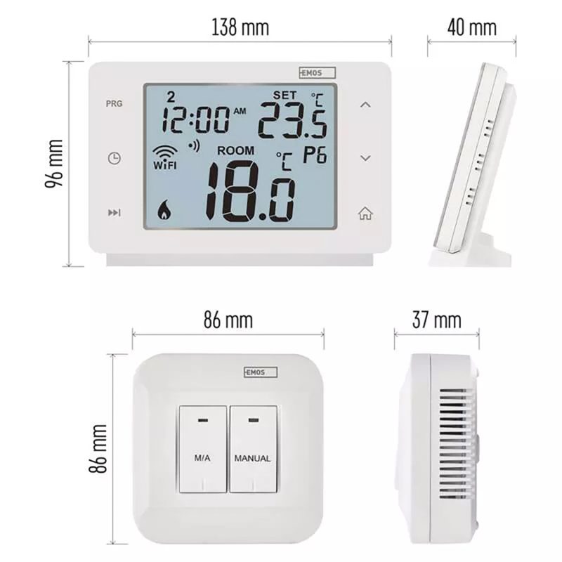 Bezdrôtový izbový termostat EMOS GoSmart P56211 s wifi, P56211